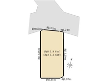 【東京都/新宿区中井】新宿区中井2丁目売地 区画図