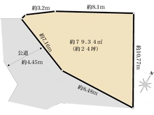 【東京都/港区西麻布】港区西麻布3丁目　売地 区画図
