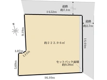 【東京都/練馬区練馬】練馬1丁目土地 区画図