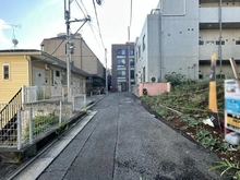 【東京都/新宿区中落合】新宿区中落合1丁目　建築条件付売地　B区画 前面道路