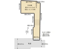 【東京都/新宿区中落合】新宿区中落合1丁目　建築条件付売地　B区画 区画図