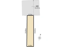【東京都/墨田区石原】墨田区石原4丁目　土地 区画図