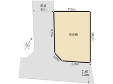 【東京都/新宿区余丁町】新宿区余丁町　売地 区画図
