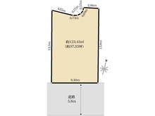 【大阪府/箕面市稲】箕面市稲六丁目　売土地 区画図