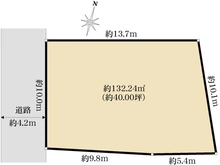 【大阪府/箕面市箕面】箕面市箕面二丁目　売土地 区画図