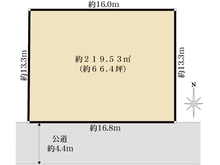 【大阪府/箕面市桜】箕面市桜一丁目　売土地 区画図