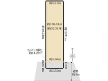 【大阪府/豊中市立花町】豊中市立花町三丁目　売土地 区画図