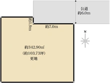 【大阪府/豊中市新千里北町】豊中市新千里北町二丁目　売土地 区画図