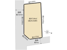【大阪府/豊中市西緑丘】豊中市西緑丘三丁目　建築条件付土地　1号地 区画図
