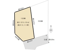 【東京都/練馬区石神井町】練馬区石神井町7丁目建築条件付き土地・1区画 区画図
