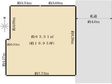 【東京都/台東区鳥越】台東区鳥越1丁目　土地 区画図
