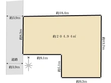 【東京都/台東区清川】台東区清川1丁目　土地 区画図