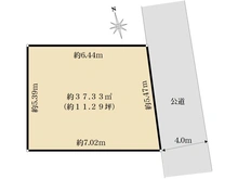 【東京都/荒川区荒川】荒川区荒川七丁目　建築条件付土地 区画図