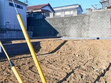 【東京都/日野市大坂上】日野市大坂上第3期　1区画 現地：全3区画（1区画、右側）