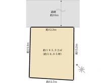 【東京都/昭島市松原町】昭島市松原町4丁目　売地　 区画図