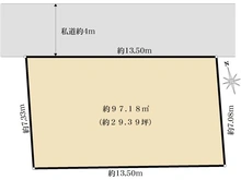 【東京都/文京区本駒込】文京区本駒込3丁目　土地 区画図