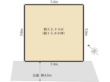 【東京都/文京区白山】文京区白山4丁目 売地 区画図