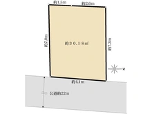 【東京都/台東区根岸】台東区根岸2丁目売地 区画図
