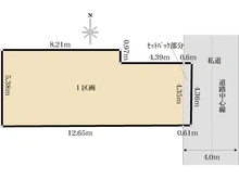 【東京都/荒川区東日暮里】荒川区東日暮里2丁目　売地 区画図