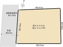 【東京都/板橋区中台】板橋区中台3丁目土地 区画図