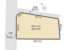 【東京都/文京区本駒込】文京区本駒込1丁目　売地 区画図