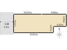【大阪府/堺市堺区霞ヶ丘町】堺市堺区霞ヶ丘町三丁　土地 区画図