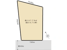 【大阪府/大阪市阿倍野区橋本町】大阪市阿倍野区橋本町　A号地 区画図