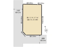 【東京都/品川区旗の台】品川区旗の台四丁目土地 区画図