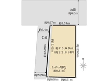 【東京都/大田区東雪谷】大田区東雪谷五丁目土地 区画図