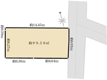 【東京都/品川区西品川】品川区西品川2丁目土地 区画図