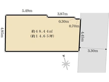 【東京都/文京区白山】文京区白山5丁目 建築条件付き売地 A区画 区画図