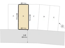 【愛知県/春日井市東野町】春日井市東野町8丁目　B区画 区画図