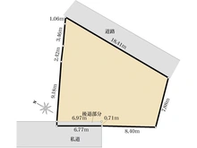 【神奈川県/横浜市中区本牧緑ケ丘】中区本牧緑ケ丘　売地 区画図