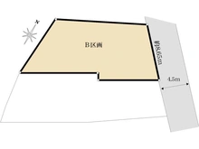 【神奈川県/横浜市保土ケ谷区上菅田町】保土ケ谷区上菅田町　売地　B区画 区画図