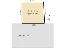 【神奈川県/横浜市磯子区下町】磯子区下町 売地 区画図