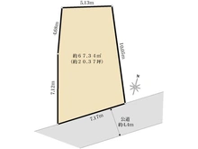 【東京都/新宿区南元町】信濃町土地 区画図