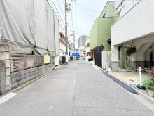 【東京都/新宿区南榎町】新宿区南榎町　建築条件付売地 前面道路