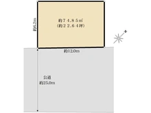 【東京都/板橋区小豆沢】板橋区小豆沢4丁目　売地 区画図
