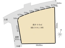 【東京都/足立区綾瀬】足立区綾瀬6丁目　土地 区画図