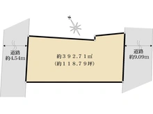 【東京都/江戸川区松江】江戸川区松江4丁目古屋付土地 区画図