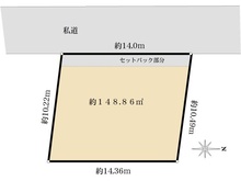 【東京都/江戸川区西小岩】江戸川区西小岩1丁目　売地 区画図