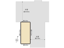 【東京都/江東区毛利】江東区毛利一丁目土地 区画図