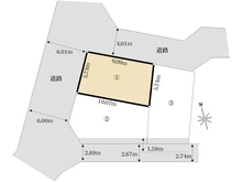 【神奈川県/川崎市幸区小倉】幸区小倉二丁目 土地 (1) 区画図