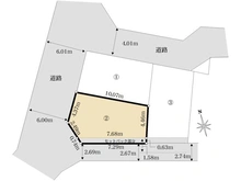 【神奈川県/川崎市幸区小倉】幸区小倉二丁目 土地 (2) 区画図
