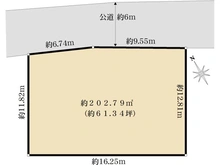 【神奈川県/横浜市都筑区北山田】都筑区北山田6丁目　土地 区画図