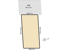【東京都/練馬区中村南】練馬区中村南三丁目　土地 区画図