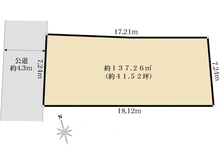 【東京都/品川区旗の台】品川区旗の台四丁目売地 区画図