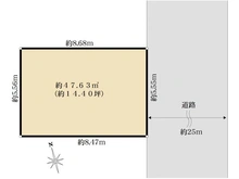 【東京都/品川区中延】中延4丁目売地 区画図