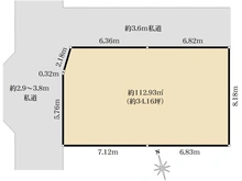【東京都/品川区豊町】品川区豊町6丁目売地 区画図