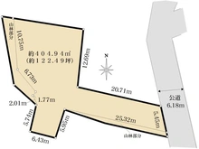 【東京都/大田区田園調布】田園調布4丁目 土地 区画図